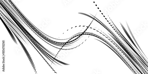 Wave halftone pattern. Halftone dots background. Vector