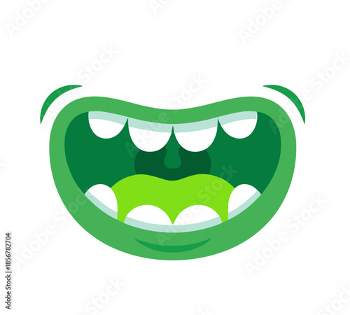 monster, mouth, teeth, tongue, fangs, scary, cartoon, creatures, faces, expressions, colorful, spooky, halloween, funny, jaws, smiles, growl, fantasy, characters, illustration