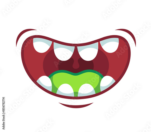 monster, mouth, teeth, tongue, fangs, scary, cartoon, creatures, faces, expressions, colorful, spooky, halloween, funny, jaws, smiles, growl, fantasy, characters, illustration