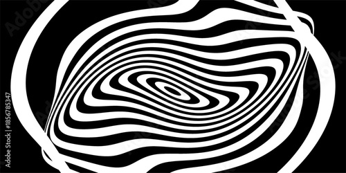 Rastr spiral. Spiral. The concentric circles. The silhouette of the spiral. Effect, hypnosis, the symmetry of the spiral.