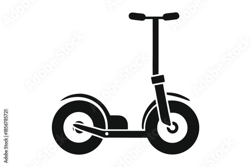 segway silhouette line art vector illustration