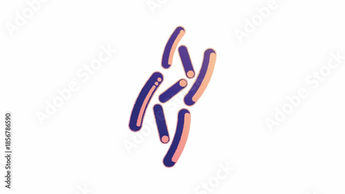 Abstract representation of rod-shaped microorganisms, possibly bacteria, in a clustered formation against a white background, suggesting a scientific or medical context