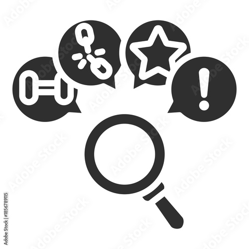 Swot Icon Single Vector Collection 