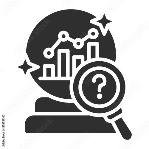 Tableau sur toile Prediction Icon Single Vector Collection