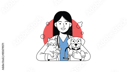 Scientific test tube stands amidst an explosion of colorful clouds and abstract shapes representing chemical reactions and discovery.