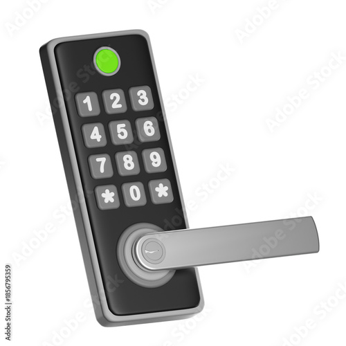 Smart padlock keypad preventing unauthorized access