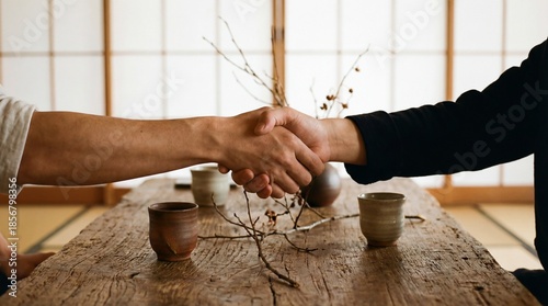 A formal handshake seals a ...