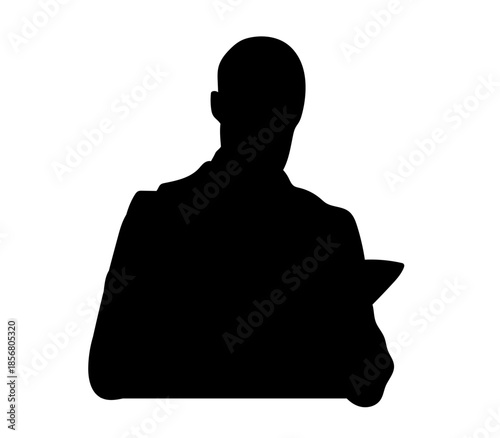 silhouette of a man