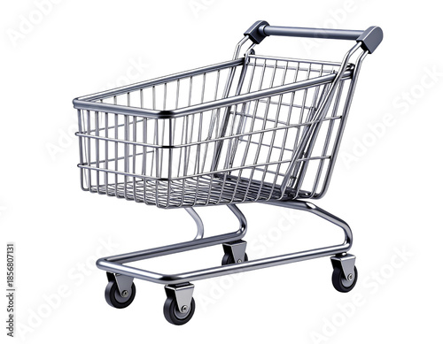 shopping cart isolated on white background