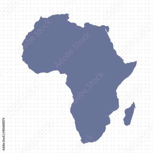 Map of Africa, sign silhouette. World Map Globe. Vector Illustration isolated on transparen background. African continent.