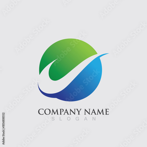 Water wave logo vector