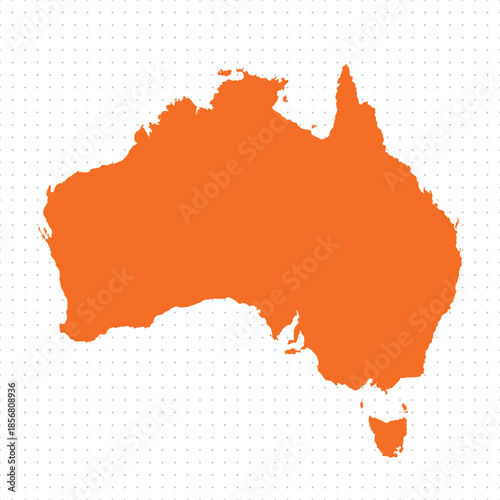 Map of Australian, sign silhouette. World Map Globe. Vector Illustration isolated on transparent background. African continent.