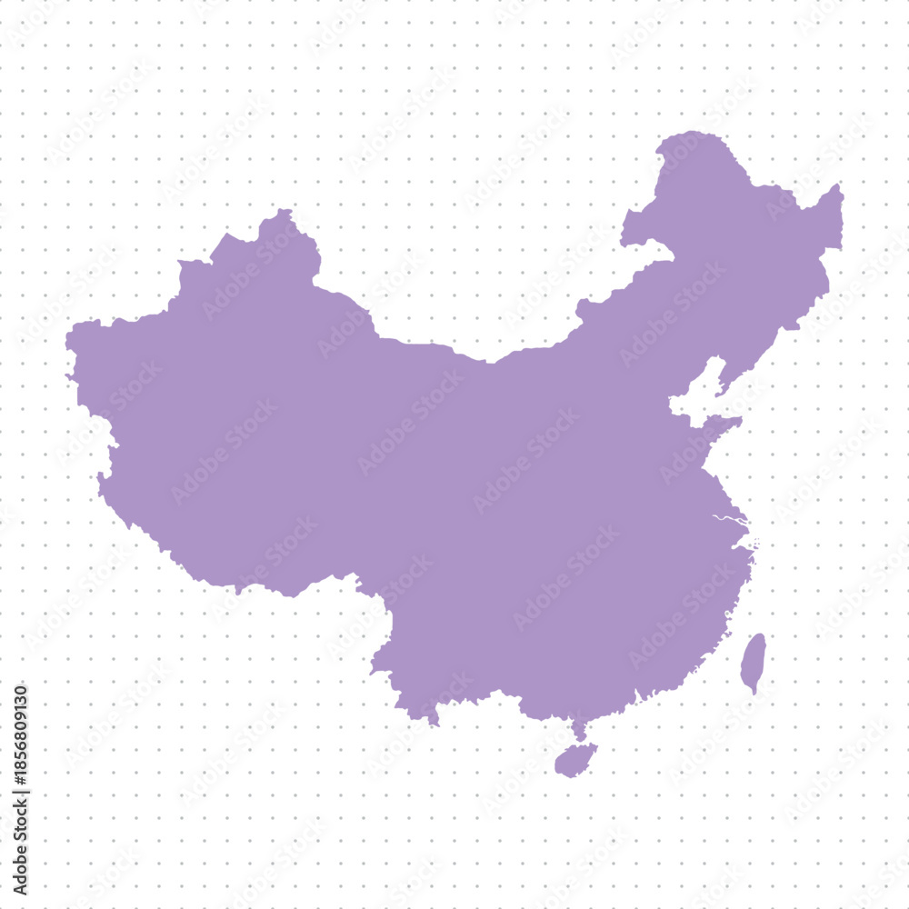 Obraz premium Map of China, sign silhouette. World Map Globe. Vector Illustration isolated on white background. Asian continent.