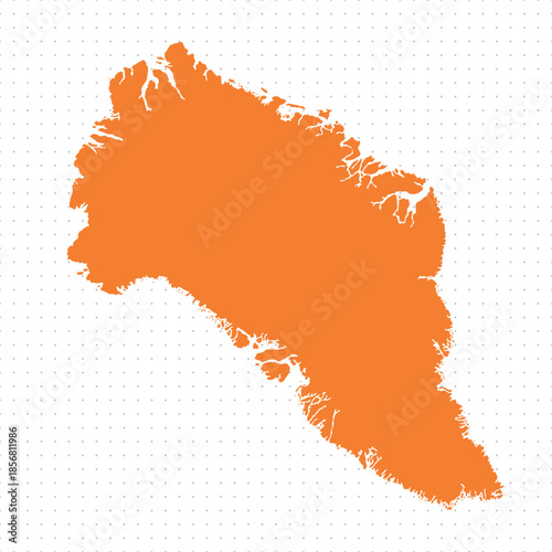 Map of Greenland, sign silhouette. World Map Globe. Vector Illustration isolated on white background. American continent.