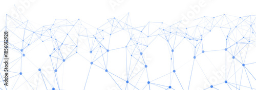 Abstract Blue Digital Network Connection  Technology Background