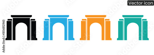 hand, button, click, vector, icon, black, blue, orange, green, colorful, cursor, pointer, web, interface, design, element, digital, illustration, symbol, sign, gesture, action, interaction, technology