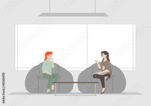 Two Women Counseling Session for Mental Health Support