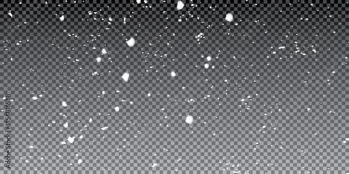 White snowfall bokeh background, abstract snowflake background blurred abstract white
