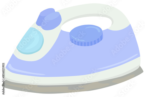 シンプルなアイロンのイラスト アイロンがけ ベクター素材