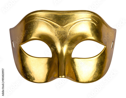golden mask isolated on white