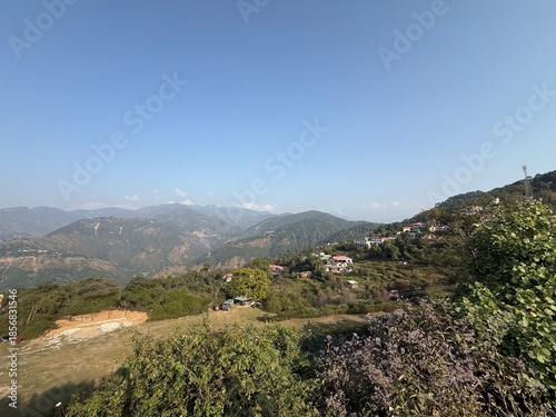 view of the mountains