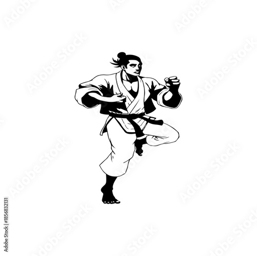 vector illustration of a dancing girl