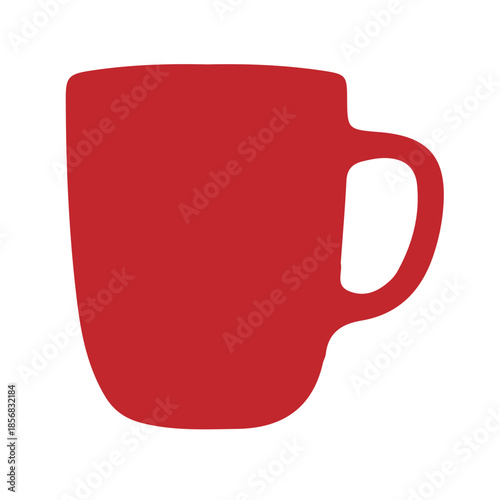 red mug with a cup
