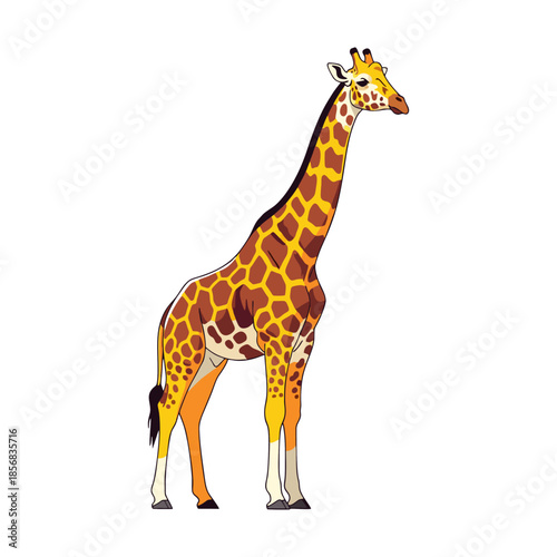 giraffe isolated on white