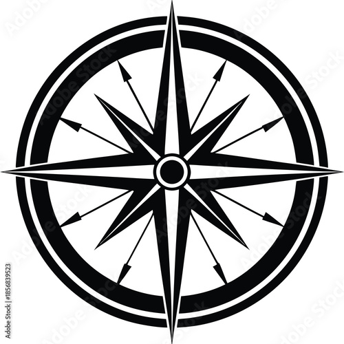 compass rose vector