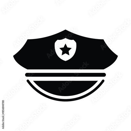 Policeman's hat icon