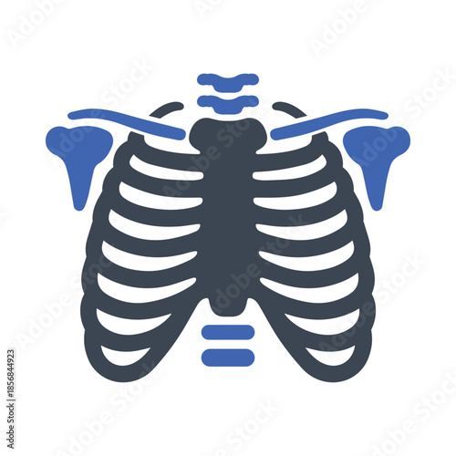 X-Ray of a human rib cage icon