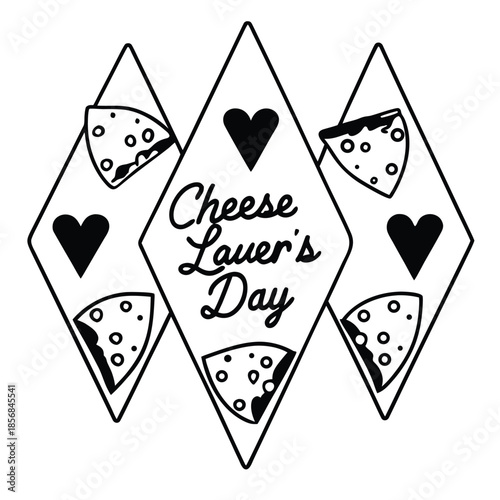 Minimalist Cheese Lover’s Day Poster Banner Clean Vector Illustration