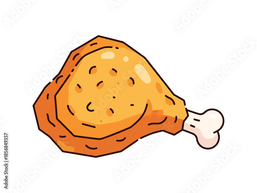 Crispy Fried Chicken Drumstick Food Item