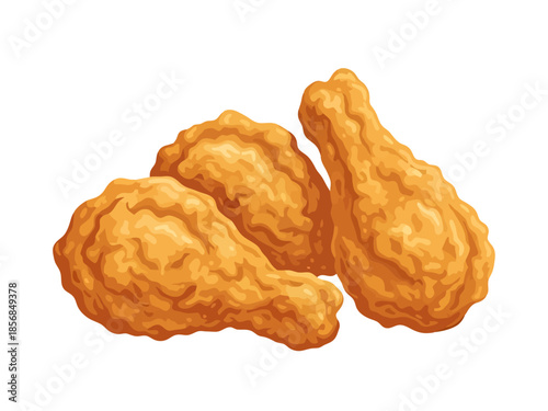 Crispy Fried Chicken Drumsticks Composition
