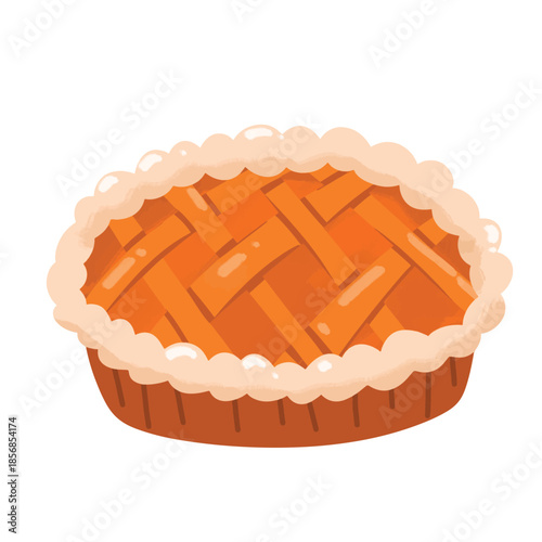 Delicious Homemade Pie Cake with Sweet Filling Dessert