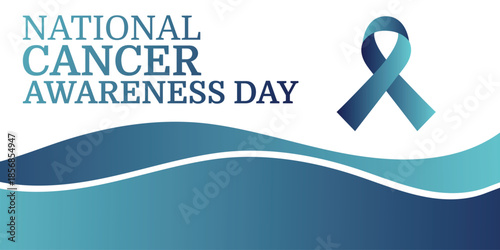 National Cancer Day background. Simple health banner