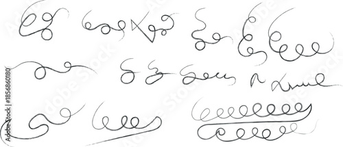 A collection of six handwritten signature examples on a white background with varying styles and flourishes