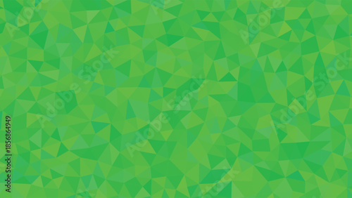 A vibrant abstract background featuring a mosaic of light green and turquoise triangular shapes high-quality