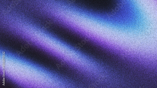 Grainy gradient texture with smooth color waves in deep purple violet blue indigo tones created from thousands of individual dots. Modern minimalism aesthetics for digital design and creative visuals