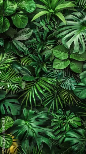 A cluster of green leaves set against a dark background