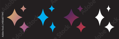 Generate icon. AI stars icon. Set of Artificial intelligence logo. AI enters by command prompt to generate ideas. Chat with AI. Icon element for apps web. Computer help assistant. Vector illustration.