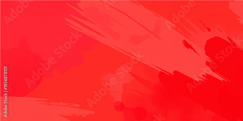 Vintage grunge red paint texture background with distressed paper pattern and orange fire elements for a holiday Christmas wall art design illustration backdrop