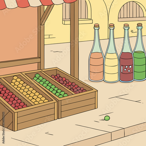 A charming illustration of santa claus s head with his iconic red and green winter hat smiling cheerfully