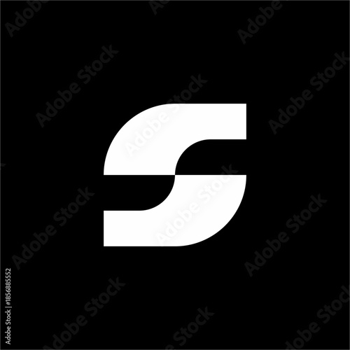 Futuristic leaf logo. Clean lines and modern style for a strong identity. Suits AI Software or Premium Services.