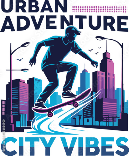 vector illustration of a skateboarder silhouette