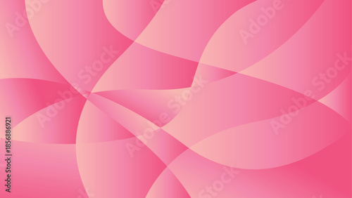 Pink abstract wavy background with smooth lines and gradient texture