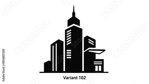 City Skyline Silhouette Vector Illustration.