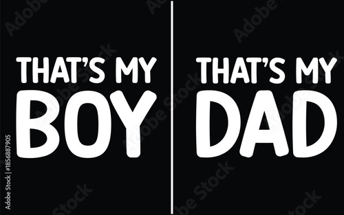 Father and son t shirt design