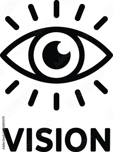 Eye Vision Conceptual Illustration Seeing the Future