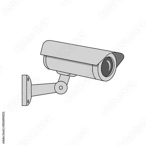 Security camera mounted on wall for surveillance and monitoring purposes.